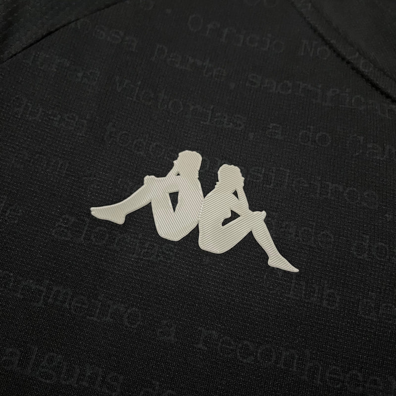 Camisa Vasco Goleiro 24/25 s/n° Torcedor Kappa Masculina - Preta