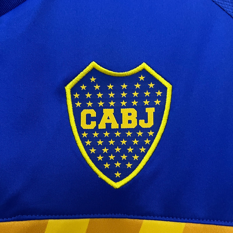 Camisa Boca Juniors Home 24/25 Torcedor Adidas Masculina - Azul e Amarela