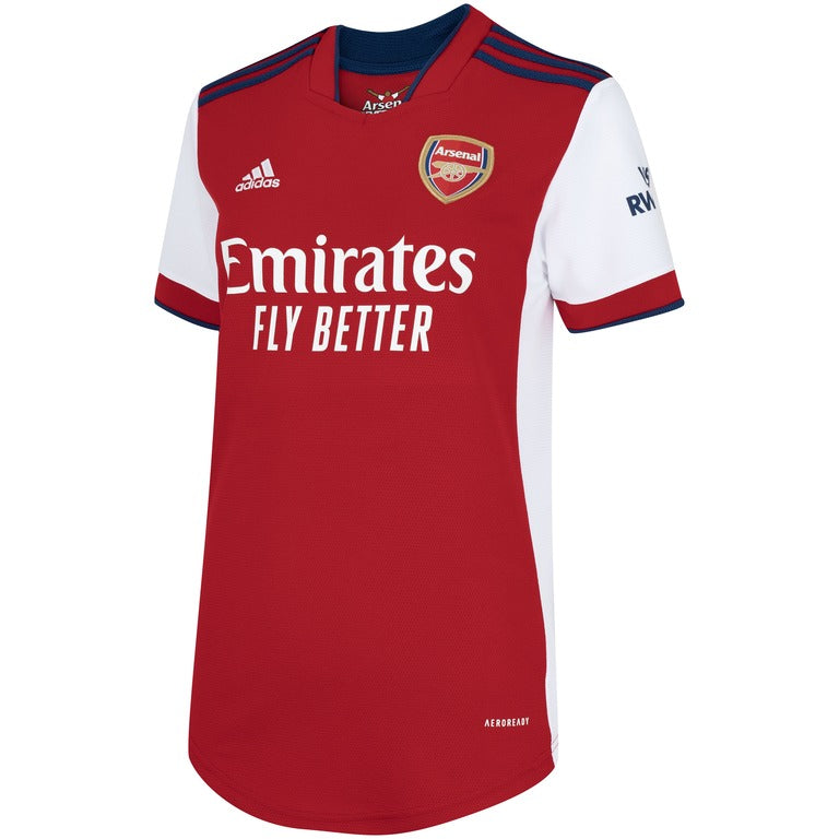 Camisa Arsenal Home 21/22 s/n° Torcedor Feminina - Vermelha