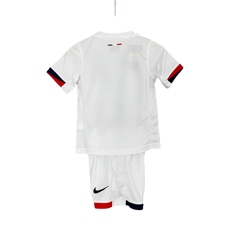 Conjunto Infantil PSG Away 24/25 Nike - Branca