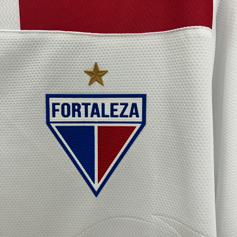 Camisa Fortaleza Away 25/26 Torcedor Volt Masculina - Branca