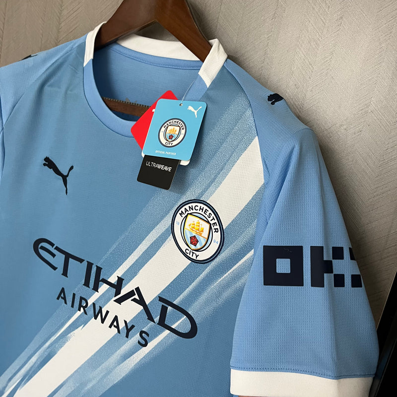 Camisa Manchester City Home 25/26 Torcedor Puma Masculina - Azul Claro
