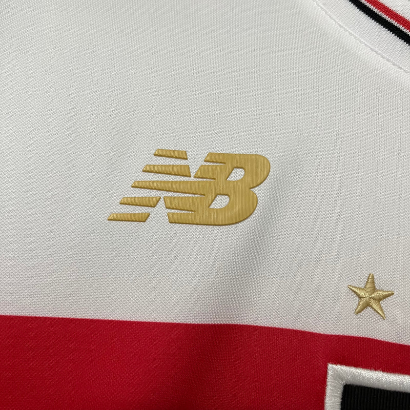Camisa São Paulo Home 25/26 Torcedor New Balance Masculina - Branca