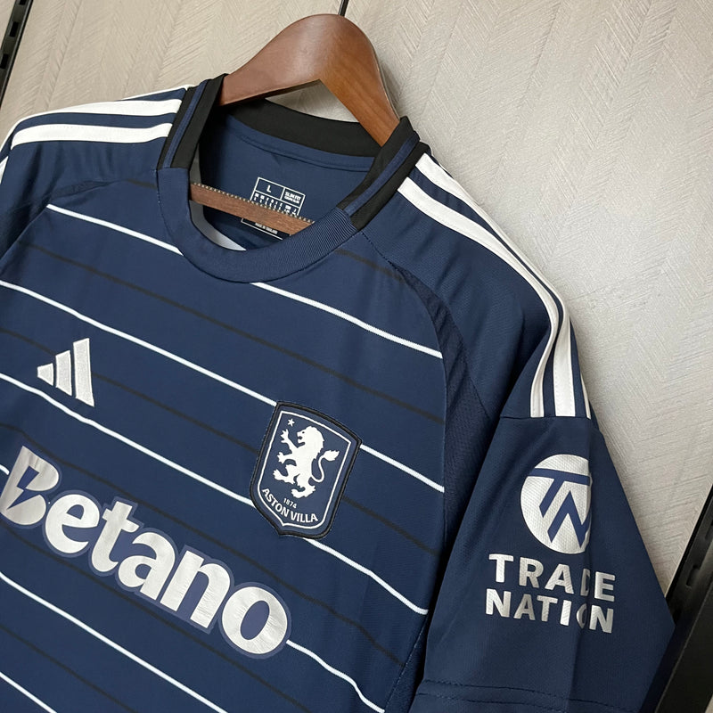 Camisa Aston Villa Third 24/25 s/n° Torcedor Adidas Masculina - Azul