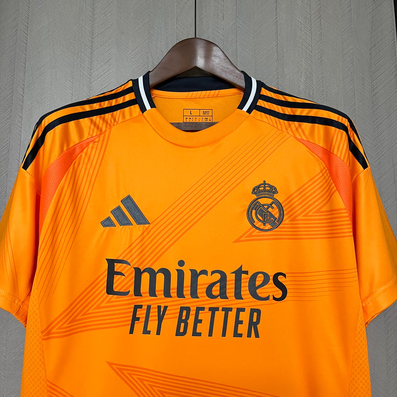 Camisa Real Madrid Away 24/25 s/n° Torcedor Adidas Masculino - Laranja