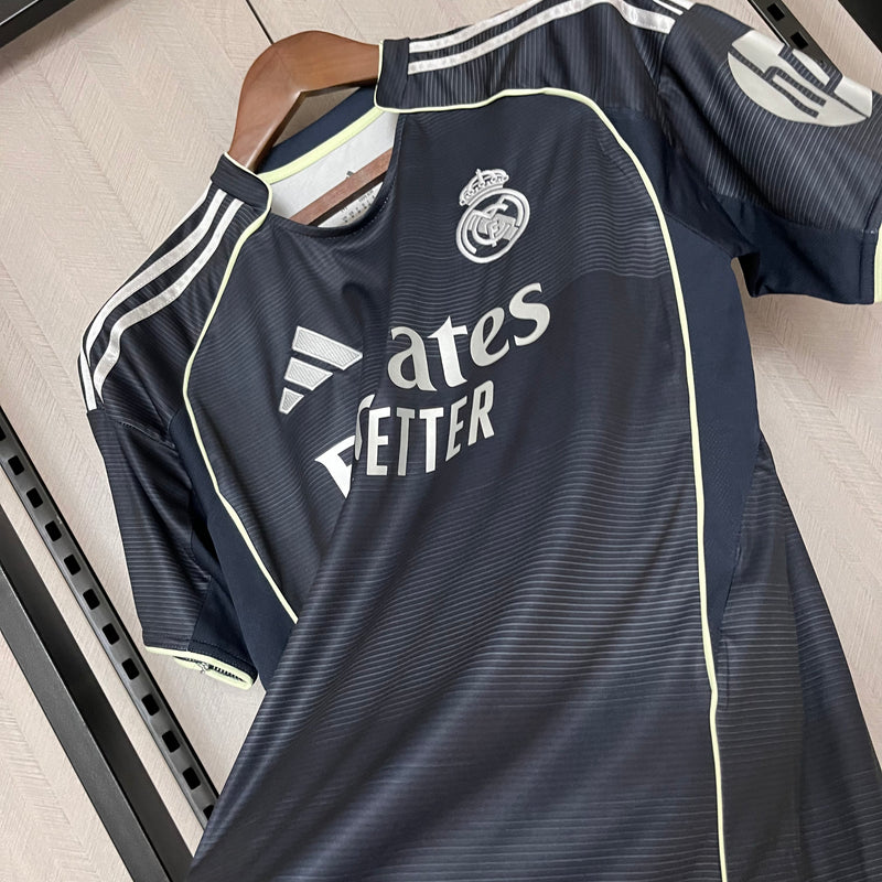 Camisa Real Madrid Away 25/26 s/n° Torcedor Adidas Masculina - Preta
