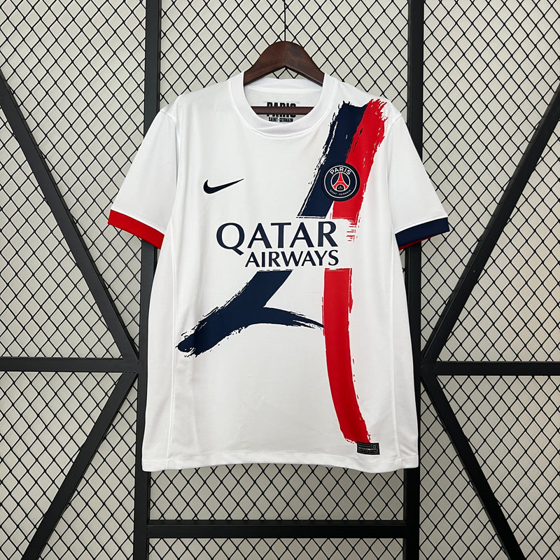 Camisa PSG Away 24/25 s/n° Torcedor Masculina - Branca