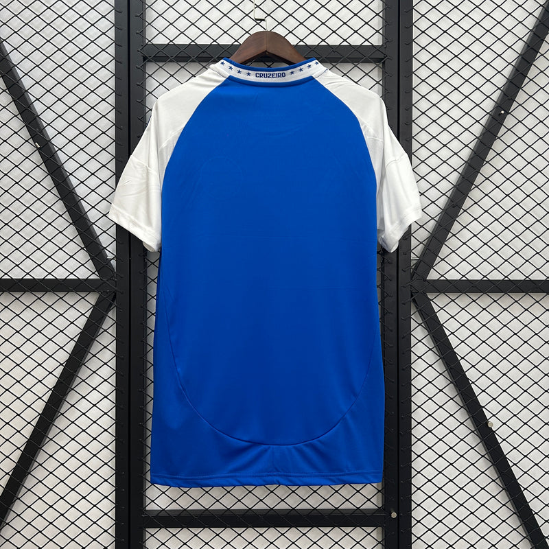 Camisa Cruzeiro Home 25/26 Torcedor Adidas Masculina - Azul e Branca