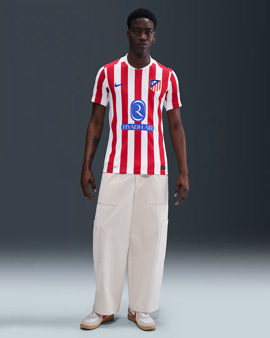 Camisa Atlético de Madrid Home 25/26 Jogador Nike Masculina - Vermelha e Branca