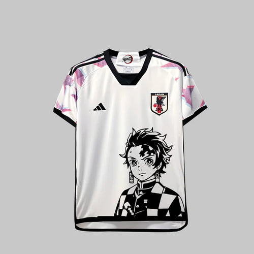 Camisa Japão Demon Slayer 24/25 "Tanjiro" Torcedor Adidas Masculina - Preta e Branca