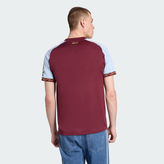 Camisa Aston Villa Home 25/26 Torcedor Adidas Masculina - Vinho