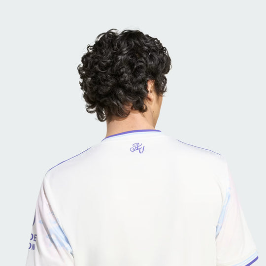 Camisa Aston Villa Away 25/26 Torcedor Adidas Masculina - Branca e Lilás