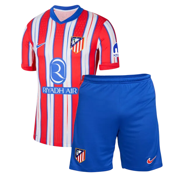 Conjunto Infantil Atlético De Madrid Home 24/25 Nike - Azul e Vermelho