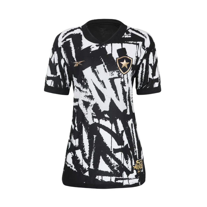 Camisa Botafogo Fourth 25/26 s/n° Torcedor Reebok Feminina - Preta