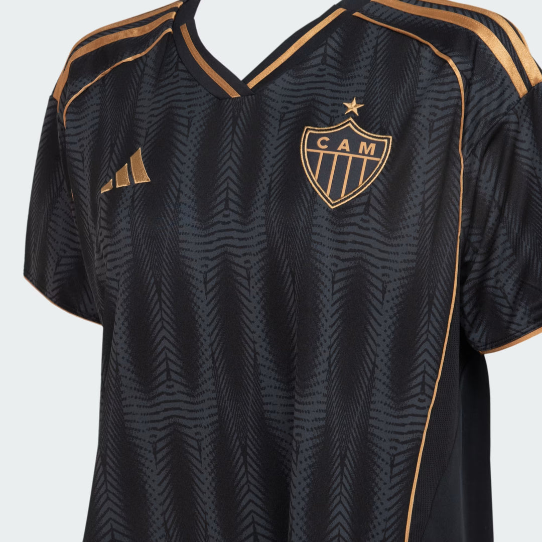 Camisa Atlético Mineiro Home 25/26 s/n° Torcedor Adidas Feminina  - Preta