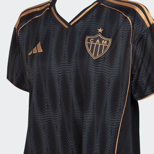 Camisa Atlético Mineiro Home 25/26 s/n° Torcedor Adidas Feminina  - Preta