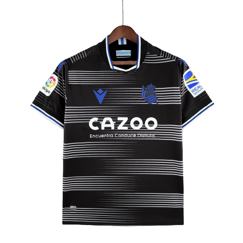 Camisa Real Sociedad II 22/23 Macron - Preta