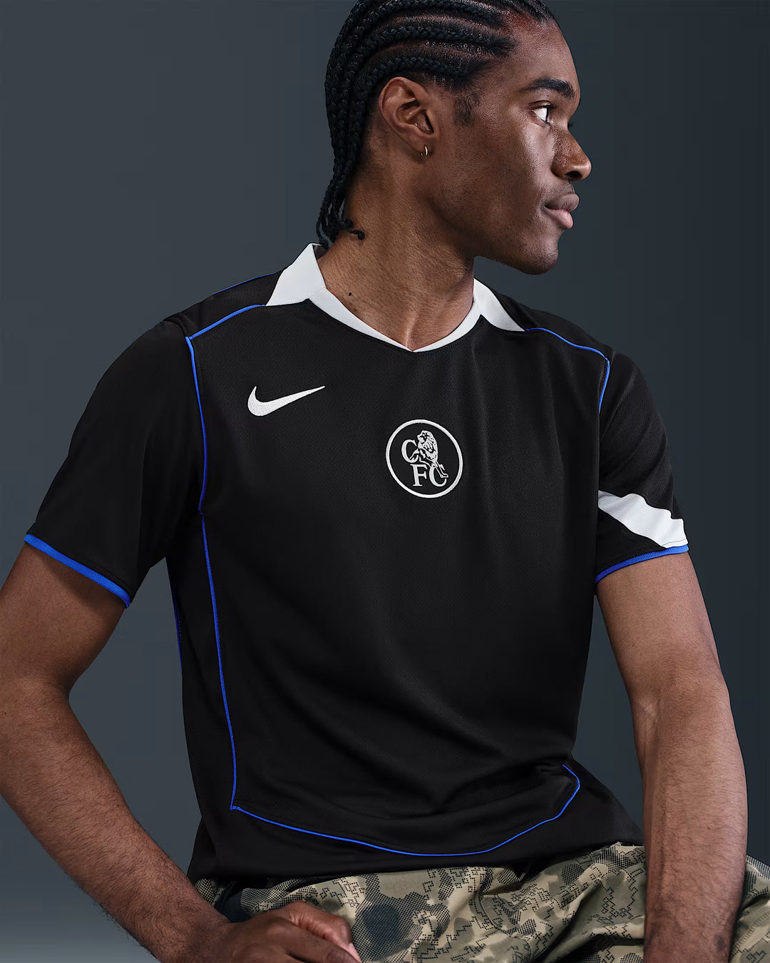Camisa Chelsea Third 25/26 Torcedor Nike Masculina - Preta
