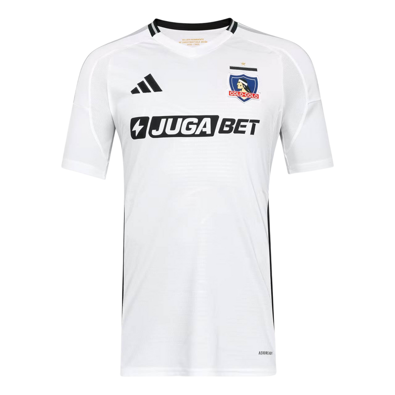 Camisa Colo-Colo Home 25/26 Torcedor Adidas Masculina - Branca