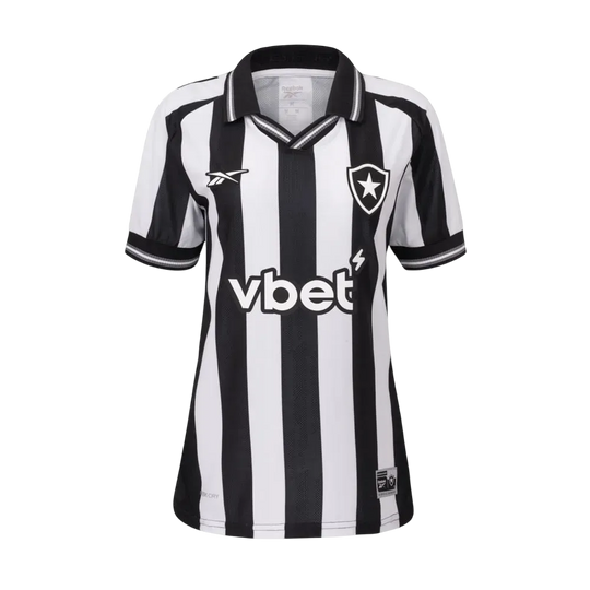 Camisa Botafogo Home 25/26 s/n° Torcedor Reebok Feminina - Branca e Preta