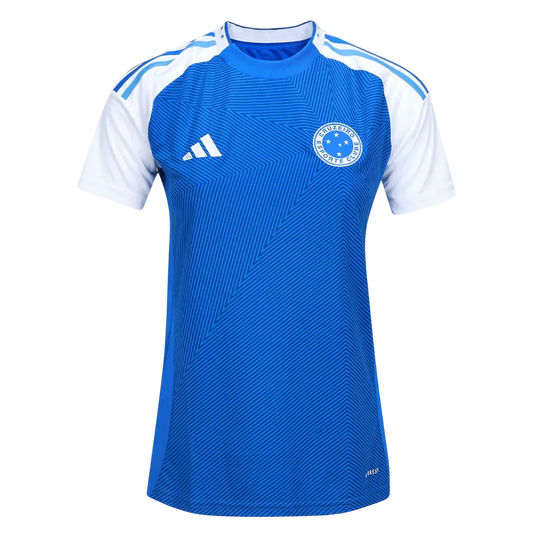 Camisa Cruzeiro Home 25/26 Torcedor Adidas Feminina - Azul e Branca