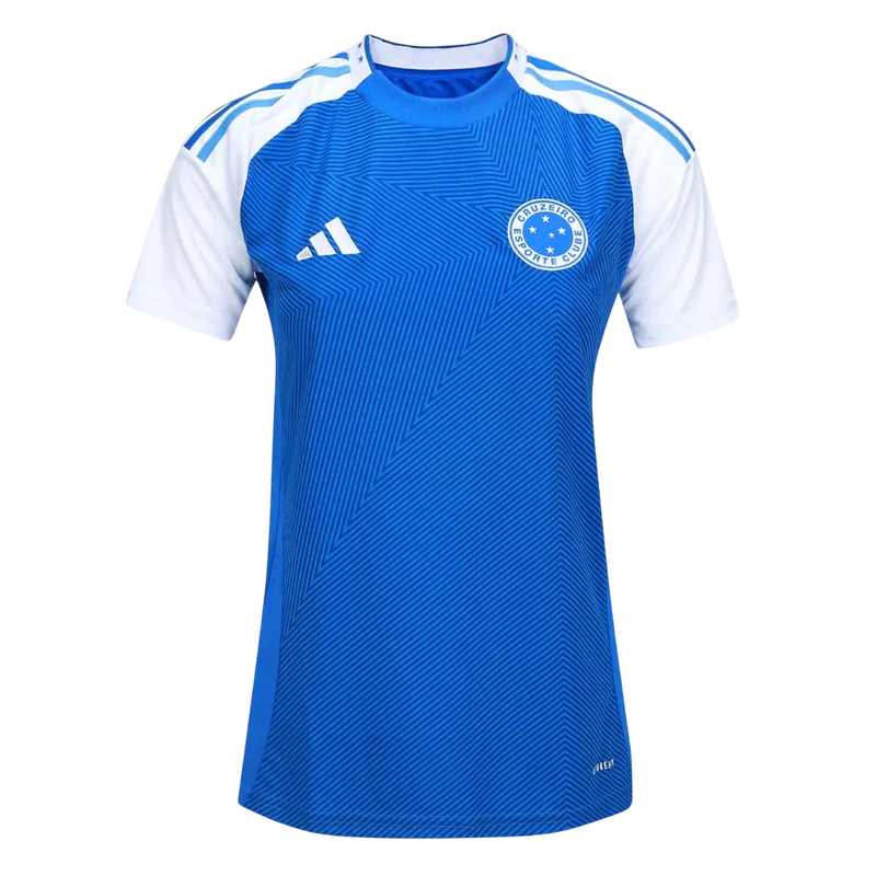 Camisa Cruzeiro Home 25/26 Torcedor Adidas Feminina - Azul e Branca