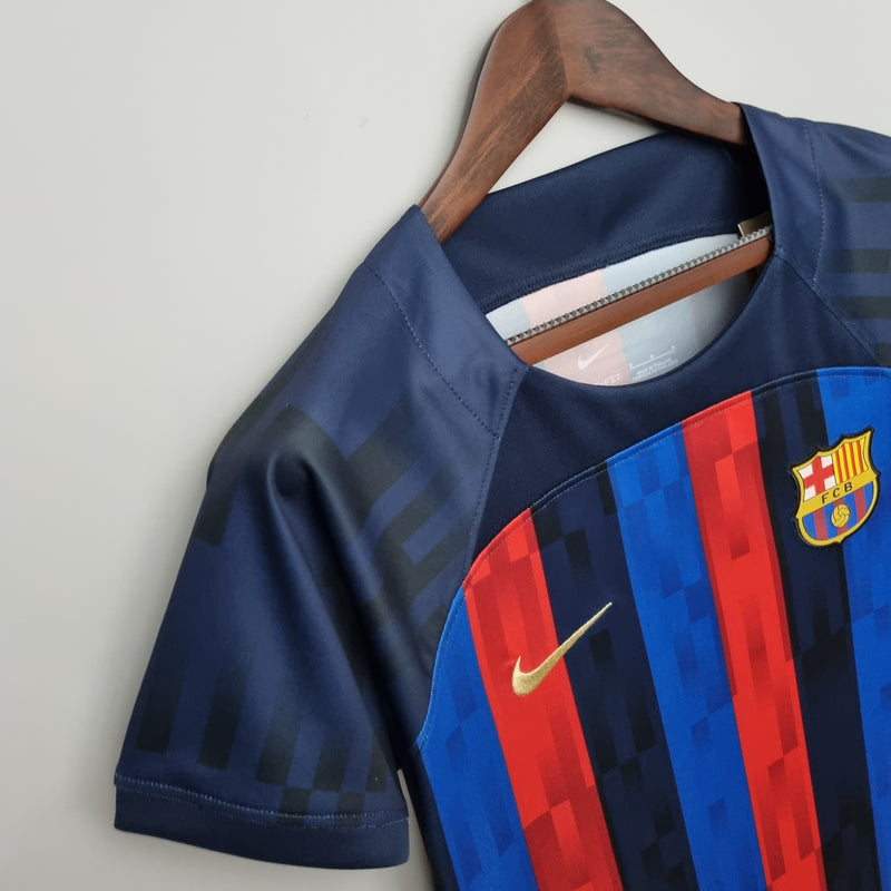 Camisa Feminina Barcelona I 22/23 Nike - Grená