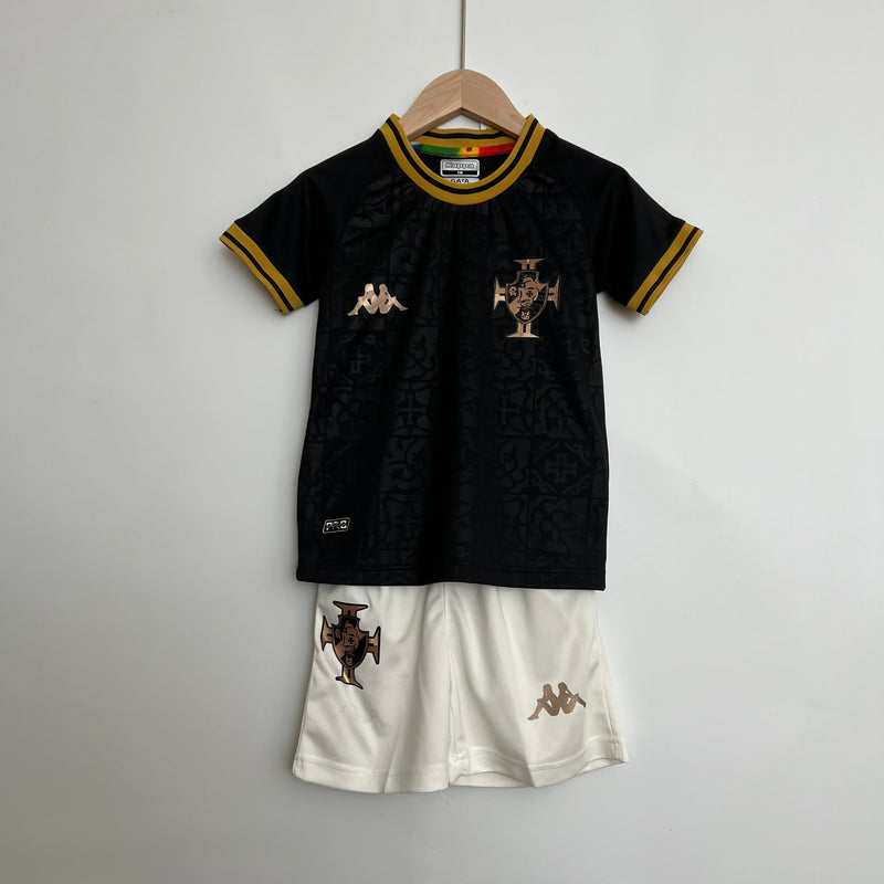 Kit Infantil Vasco III 22/23 Adidas - Preto