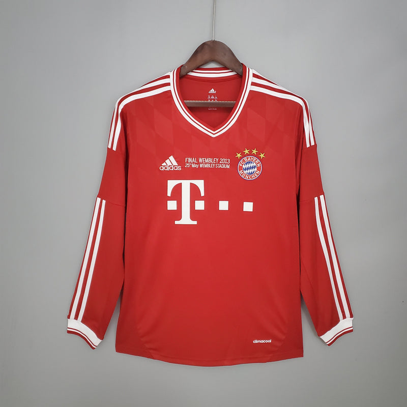 Camisa Manga Longa Bayern de Munique Champions League 2013/14 Adidas - Vermelha