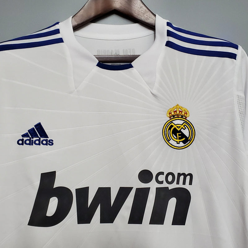 Camisa Manga Longa Real Madrid 10/11 Adidas - Branco