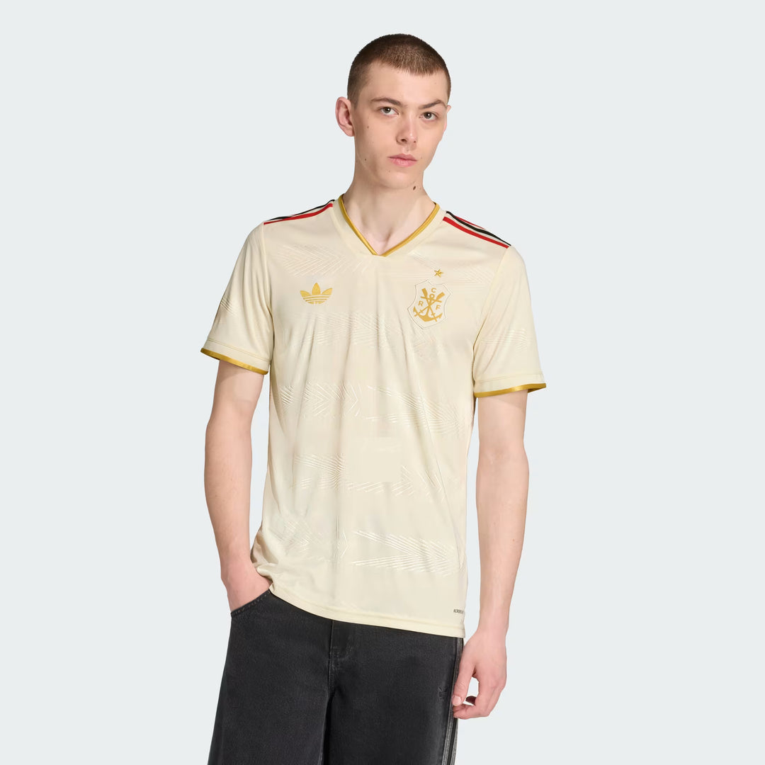Camisa Flamengo Third 25/26 s/n° Torcedor Adidas Masculina - Creme