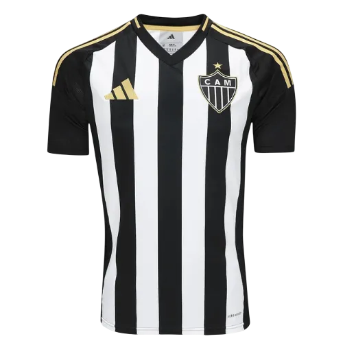 Camisa Atlético Mineiro Home 25/26 Torcedor Adidas Masculina - Preta e Branca