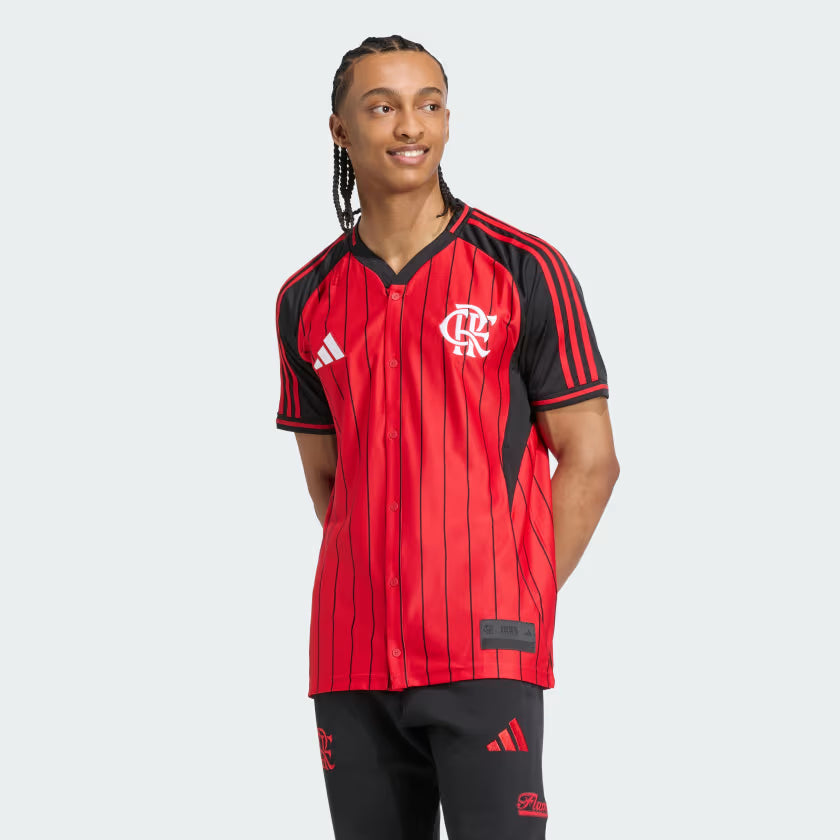 Camisa Flamengo US PACK 25/26 Adidas Masculina - Vermelha