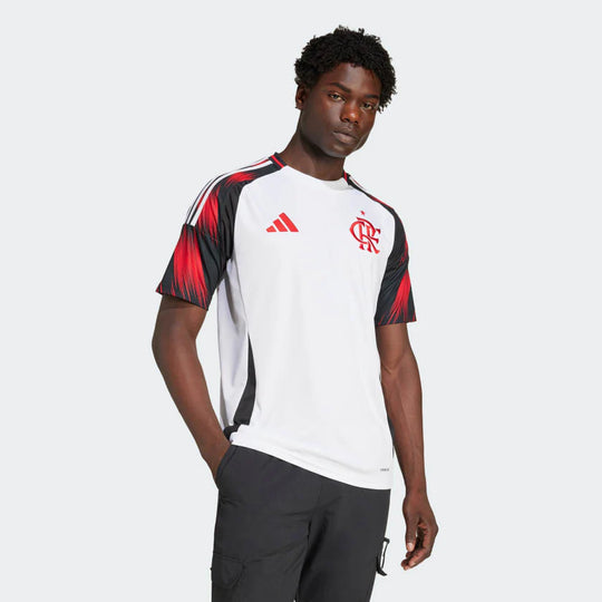 Camisa Flamengo Away 25/26 s/n° Torcedor Adidas Masculina - Branca