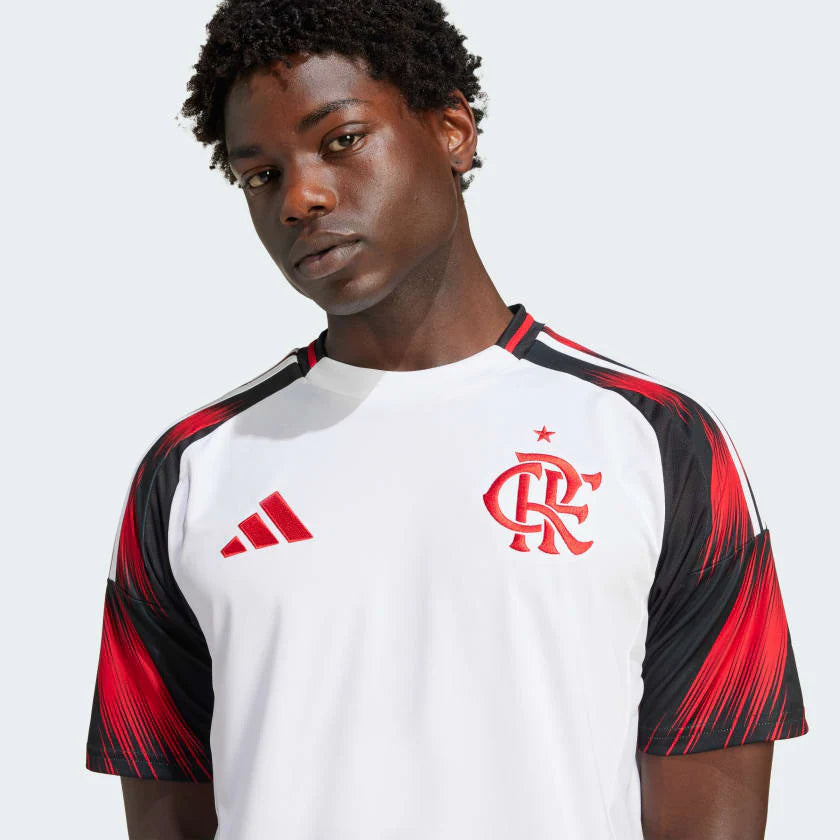 Camisa Flamengo Away 25/26 s/n° Torcedor Adidas Masculina - Branca