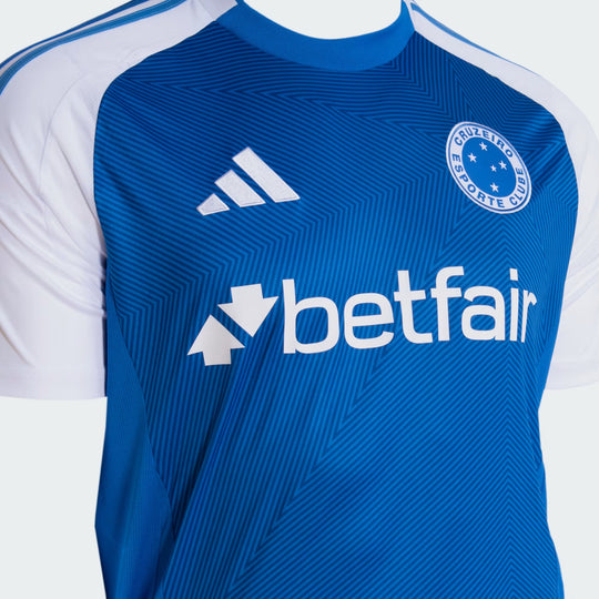 Camisa Cruzeiro Home 25/26 Torcedor Adidas Masculina - Azul e Branca