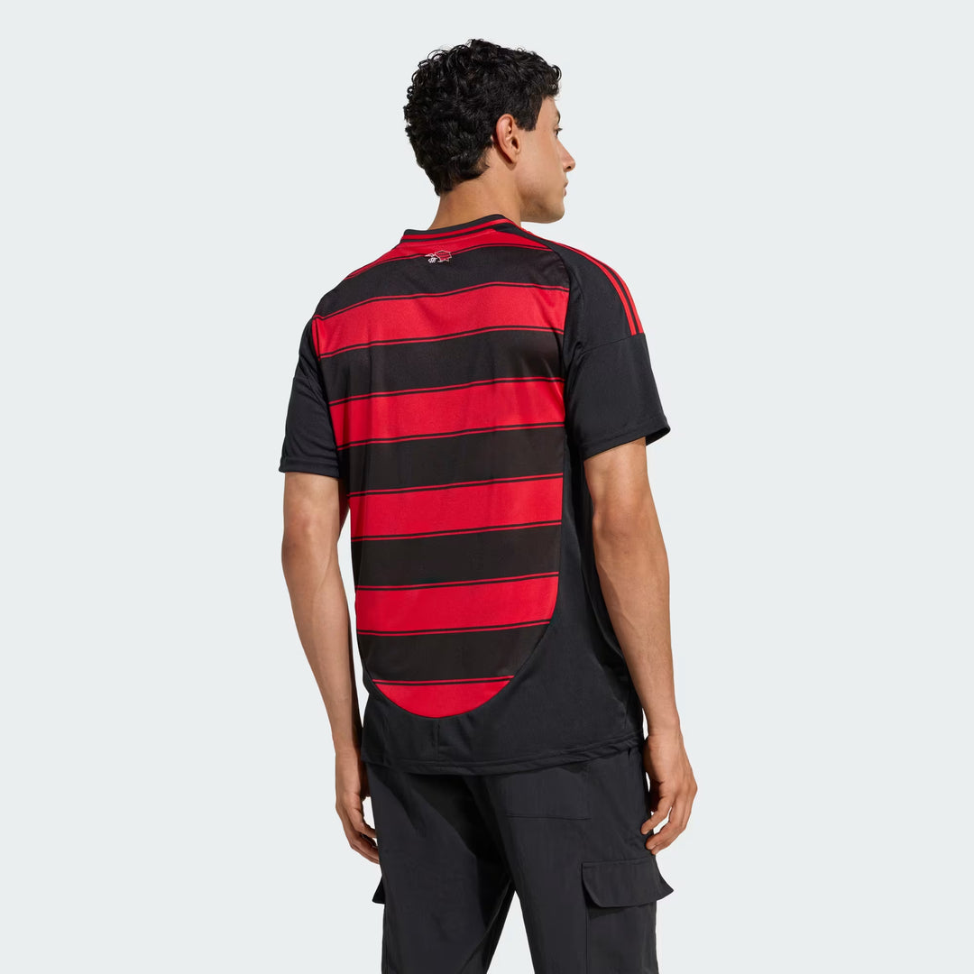 Camisa Flamengo Home 25/26 s/n° Torcedor Adidas Masculina - Vermelha e Preta