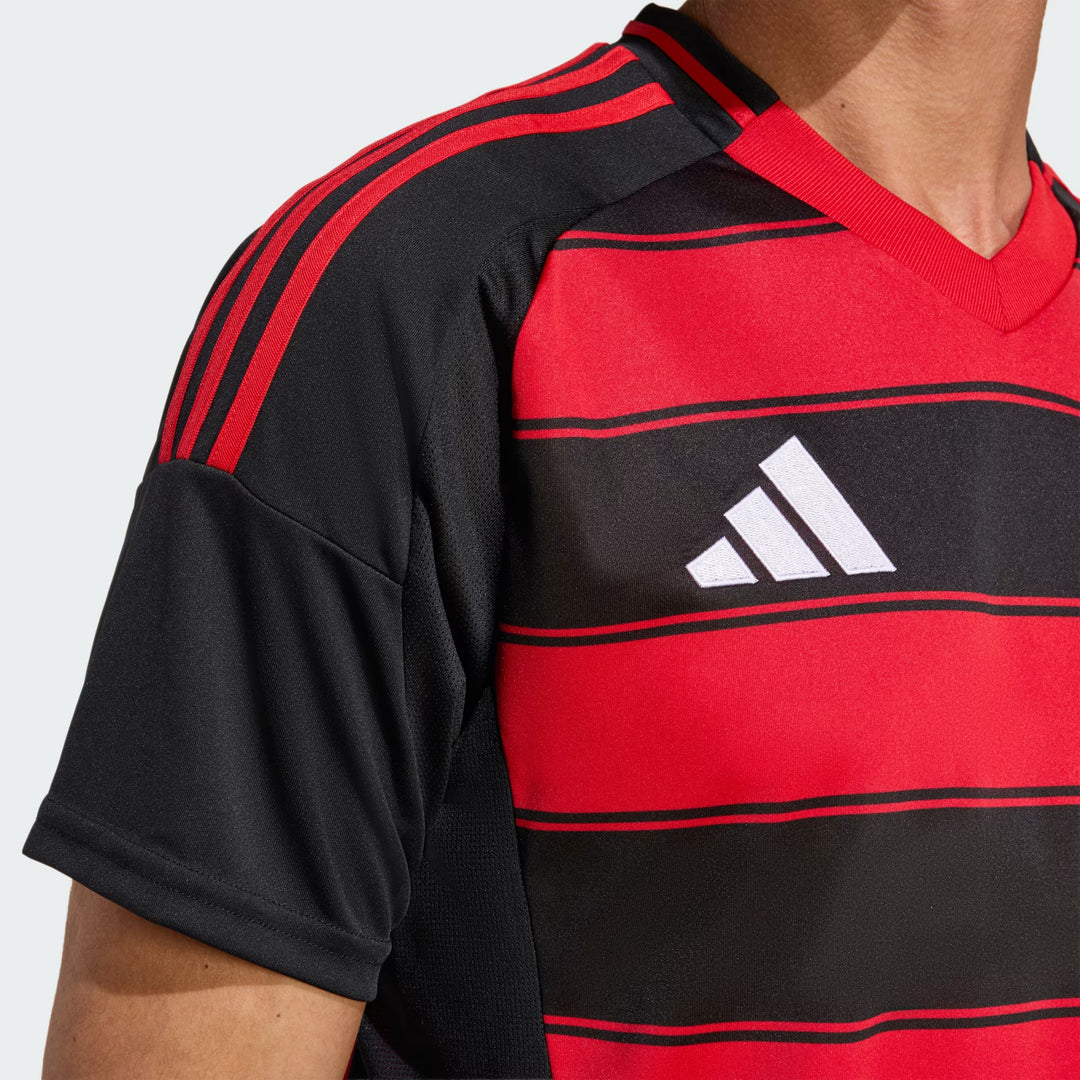 Camisa Flamengo Home 25/26 s/n° Torcedor Adidas Masculina - Vermelha e Preta
