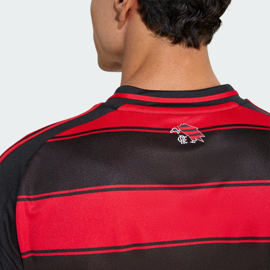 Camisa Flamengo Home 25/26 s/n° Torcedor Adidas Masculina - Vermelha e Preta