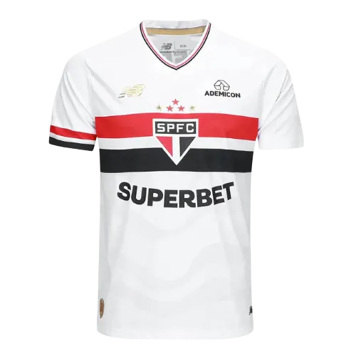 Camisa São Paulo Home 25/26 Torcedor New Balance Masculina - Branca