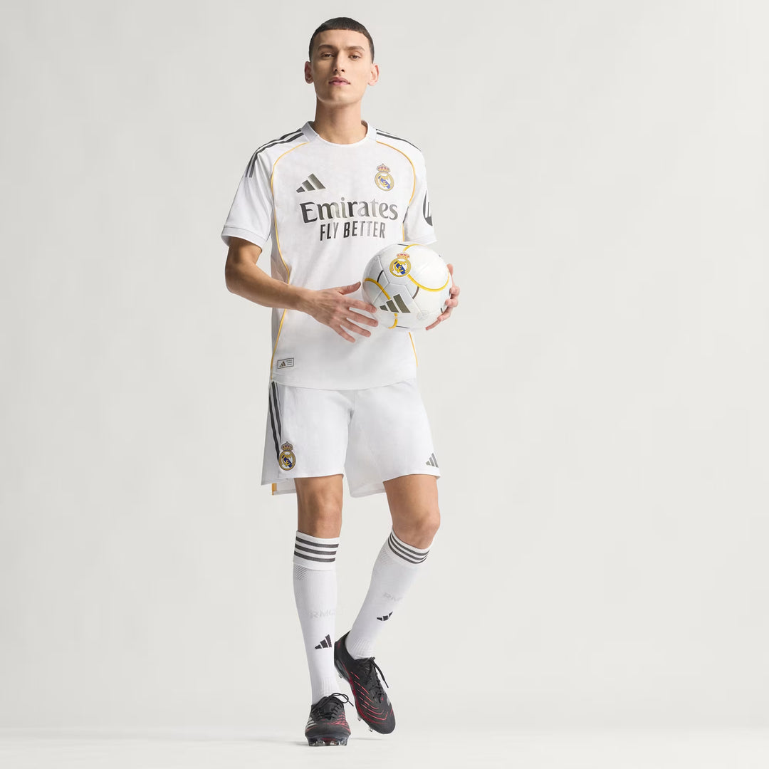 Camisa Real Madrid Home 25/26 Jogador Adidas Masculina - Branca