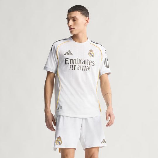 Camisa Real Madrid Home 25/26 Jogador Adidas Masculina - Branca