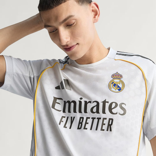 Camisa Real Madrid Home 25/26 Jogador Adidas Masculina - Branca