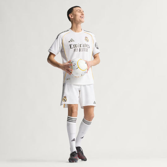 Camisa Real Madrid Home 25/26 Jogador Adidas Masculina - Branca