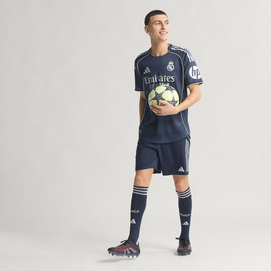 Camisa Real Madrid Away 25/26 Jogador Adidas Masculina - Azul Marinho