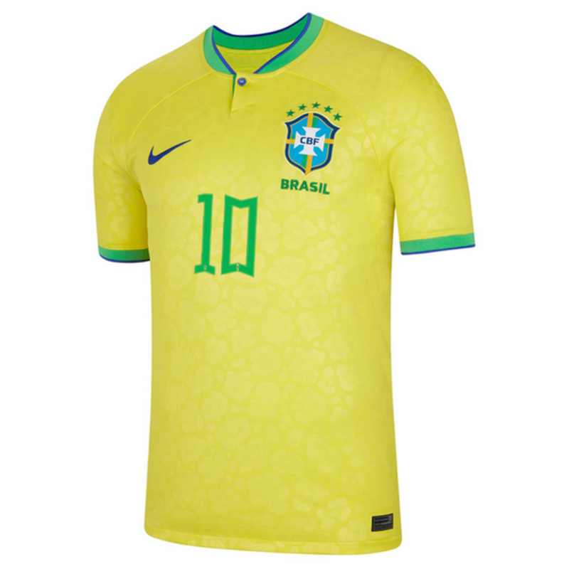 Camisa Seleção Brasil I 22/23 Nike - Amarelo - Neymar Jr