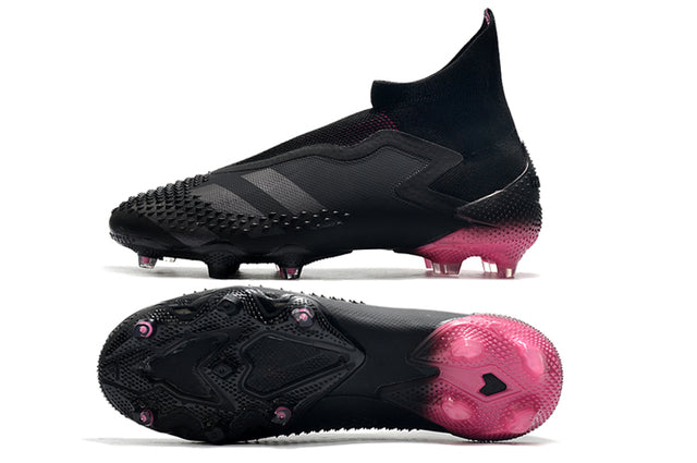 Chuteira Campo Adidas Predator Mutator + FG Black/Pink - Cano Alto