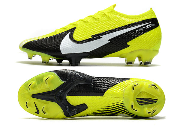 Chuteira Campo Nike Mercurial Vapor 13 Elite FG Neon - Low