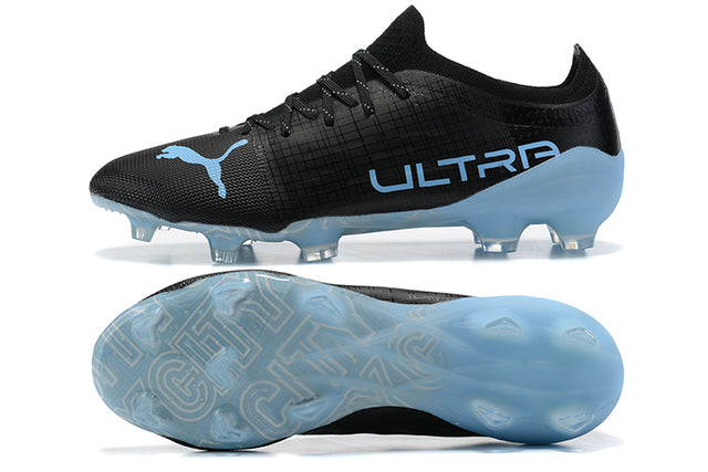 Chuteira Campo Puma Ultra FG Black/Blue