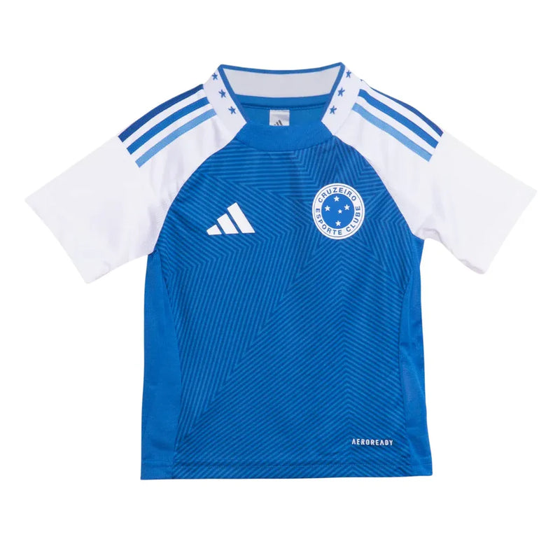 Conjunto Infantil Cruzeiro Home 24/25 Adidas - Azul